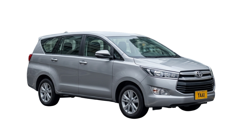 Toyota Innova Crysta available for one-way and round-trip outstation travel with Manju Cabs across Chennai, Bangalore, Tirupati, Tiruvannamalai, and South India.